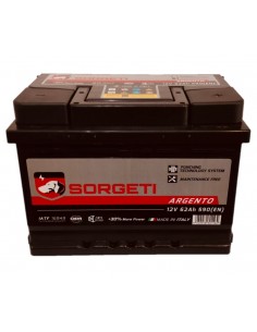 Baterie auto 62Ah Sorgeti Argento 242x175x175 590A 12V - Sorgeti.ro