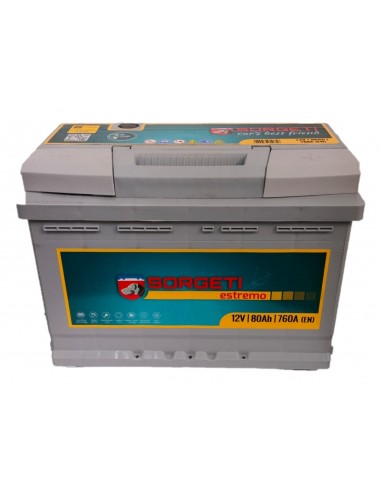 Baterie auto 80Ah Sorgeti Estremo 278x175x190 760A 12V