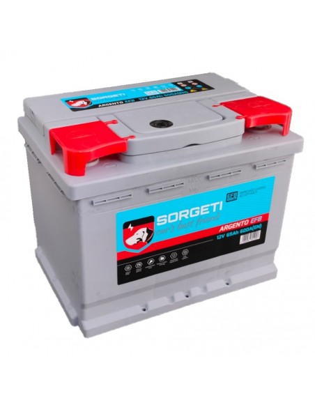 Baterie auto 65Ah Sorgeti Argento EFB Start-Stop 242x175x190 600A 12V - Sorgeti.ro
