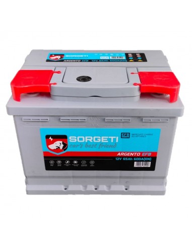 Baterie auto 65Ah Sorgeti Argento EFB Start-Stop 242x175x190 600A 12V 1 - Sorgeti.ro