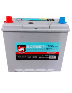 Baterie auto 45Ah Sorgeti Argento Japan 237x128x225 360A 12V, polaritate inversa - Sorgeti.ro
