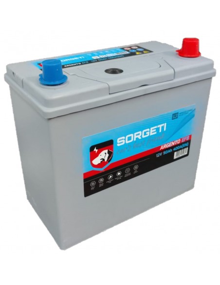 Baterie auto 50Ah Sorgeti Argento Japan EFB Start-Stop 237x134x225 400A polaritate normala - Sorgeti.ro