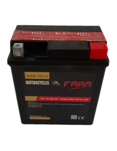 Baterie moto Faam AGM 7Ah, 114x71x131 1 - Sorgeti.ro