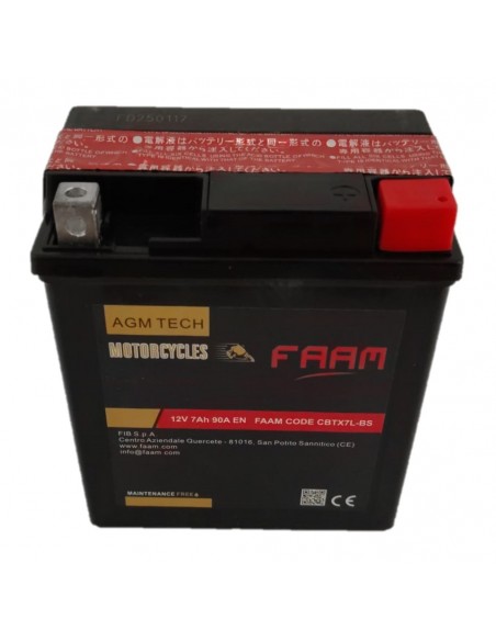 Baterie moto Faam AGM 7Ah, 114x71x131 - Sorgeti.ro