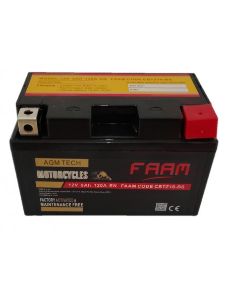 Baterie moto Faam AGM 9Ah, 150x87x93 - Sorgeti.ro