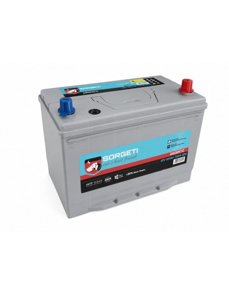 Baterie auto 100Ah Sorgeti Argento Asia 306x175x220 700A 12V, polaritate normala - Sorgeti.ro