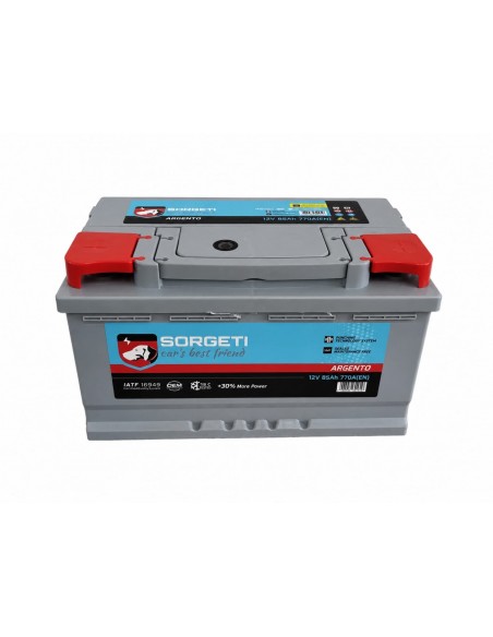 Baterie auto 85Ah Sorgeti Argento 315x175x175 770A 12V - Sorgeti.ro