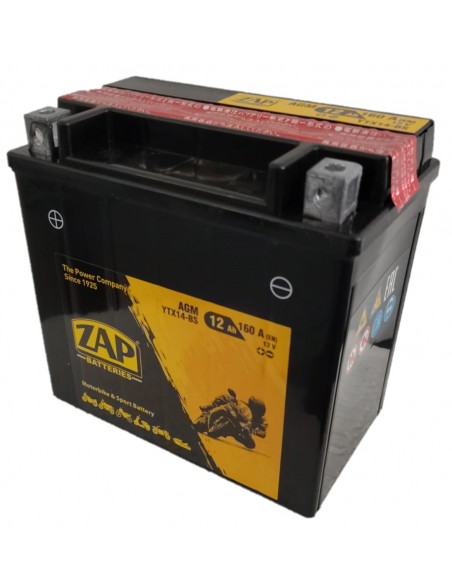 Baterie moto Zap AGM 12Ah, 150x87x145 - Sorgeti.ro