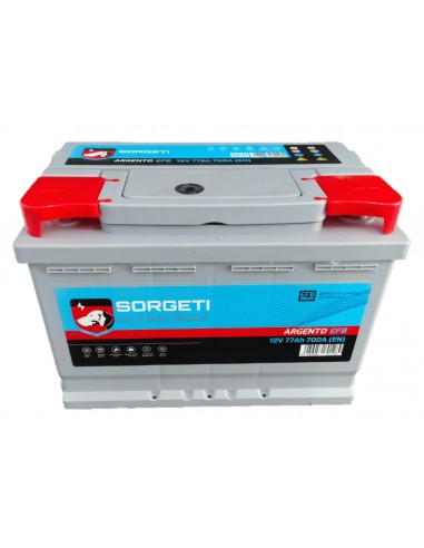 Baterie auto 77Ah Sorgeti Argento EFB Start-Stop 278x175x190 700A 12V 1 - Sorgeti.ro