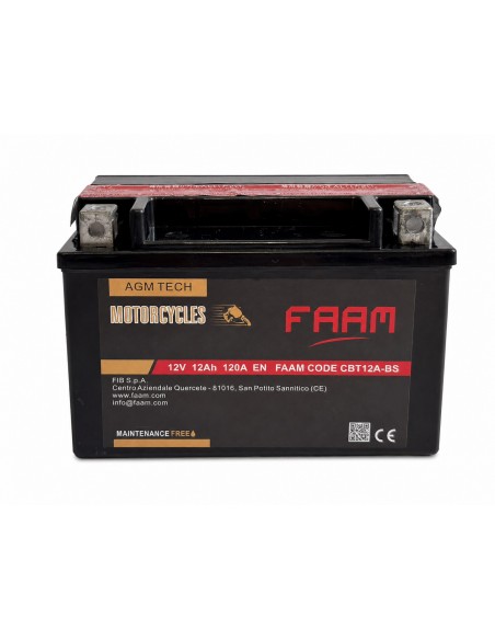 Baterie moto Faam AGM 12Ah, 120A, 152x88x106 - Sorgeti.ro
