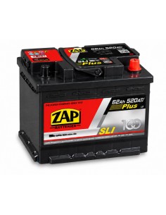 Baterie auto 62Ah Zap Plus 242x175x190 520A 12V - Sorgeti.ro