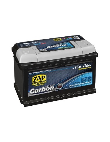 Baterie auto ZAP CARBON EFB Start & Stop 75Ah - Sorgeti.ro