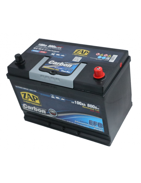 Baterie auto ZAP CARBON EFB Japan Start & Stop 100Ah - Sorgeti.ro