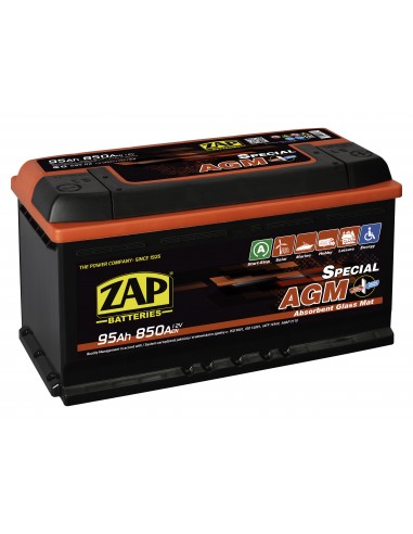 Baterie auto Zap AGM Start & Stop 95Ah 1 - Sorgeti.ro