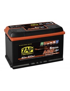 Baterie auto Zap AGM Start & Stop 80Ah - Sorgeti.ro