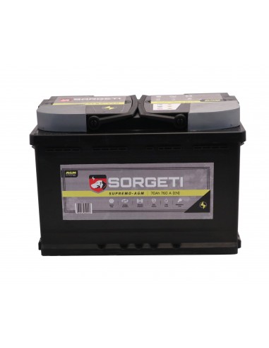 Baterie auto SORGETI Supremo AGM Start & Stop 70Ah 1 - Sorgeti.ro