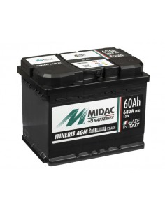 Baterie auto Midac Itineris AGM Start & Stop 60Ah - Sorgeti.ro