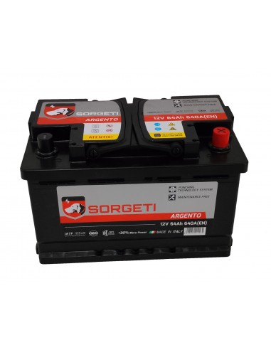 Baterie auto Sorgeti Argento 64Ah 278x175x175 1 - Sorgeti.ro