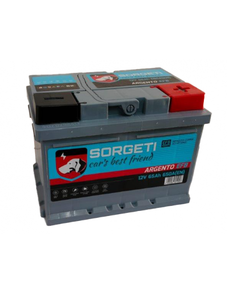 Baterie auto SORGETI ARGENTO EFB Start & Stop 65Ah - Sorgeti.ro