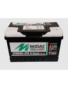 Baterie auto 65Ah Midac Itineris EFB Start-Stop 278x175x175 650A 12V - Sorgeti.ro