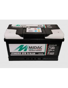 Baterie auto 75Ah Midac Itineris EFB Start-Stop 315x175x175 730A 12V - Sorgeti.ro