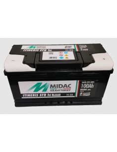 Baterie auto 100Ah Midac Itineris EFB Start-Stop 353x175x190 850A 12V - Sorgeti.ro