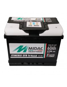 Baterie auto 60Ah Midac Itineris EFB Start-Stop 242x175x190 570A 12V - Sorgeti.ro