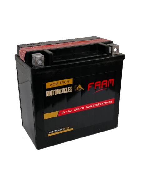 Baterie moto Faam AGM 14Ah, 150x87x145 - Sorgeti.ro