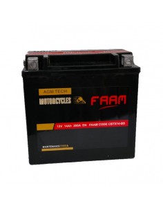 Baterie moto Faam AGM 14Ah, 150x87x145 - Sorgeti.ro