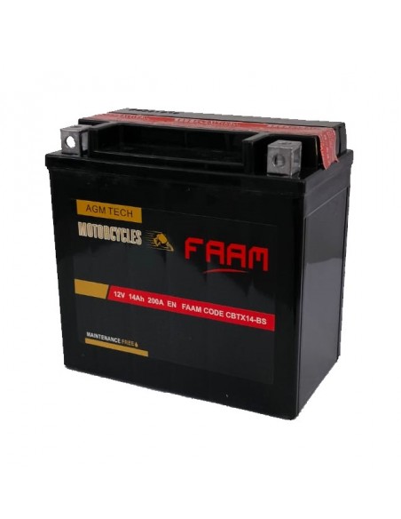 Baterie moto Faam AGM 14Ah, 150x87x145 - Sorgeti.ro