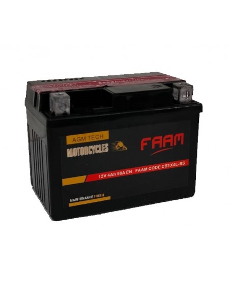 Baterie moto Faam AGM 4Ah, 114x71x86 - Sorgeti.ro