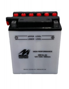 Baterie moto Midac 14Ah, 134 x 89 x 166, borna + dreapta - Sorgeti.ro