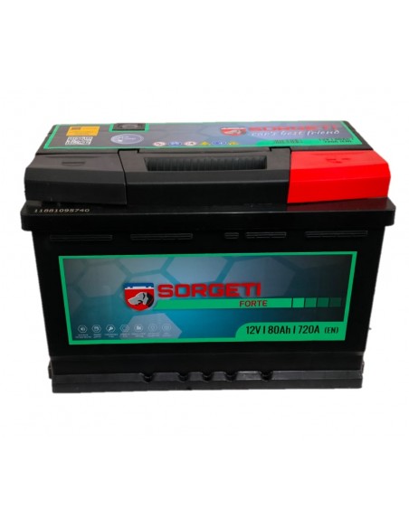Baterie auto 80Ah Sorgeti Forte 278x175x190 720A 12V - Sorgeti.ro