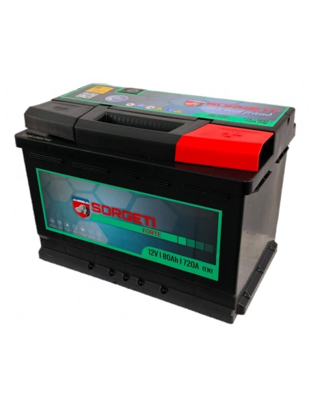 Baterie auto 80Ah Sorgeti Forte 278x175x190 720A 12V - Sorgeti.ro